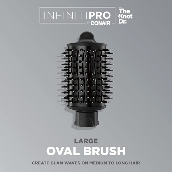 Conair INFINITIPRO The Knot Dr. Large Oval Brush, Create Glam Waves on Medium to Long Hair, Compatible with INFINITIPRO BY CONAIR The Knot Dr. Dryer Brushes