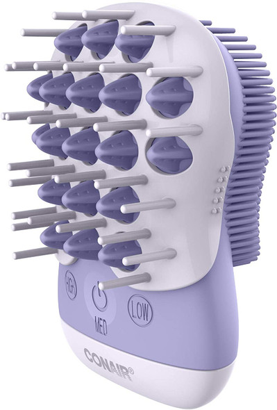 True Glow by Conair Waterproof Scalp Massager & Body Exfoliator