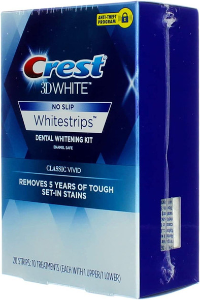 Crest 3D White Whitestrips Dental Whitening Kit Classic Vivid - 12 each, Pack of 2