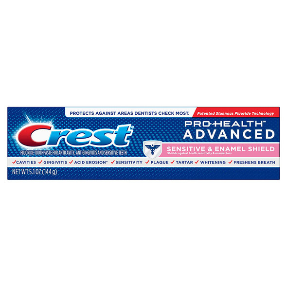 Crest Pro-Health Advanced Sensitive & Enamel Shield Toothpaste, 5.1 oz (Packaging may vary)