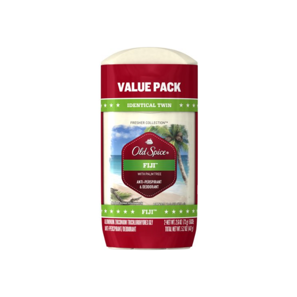 Old Spice Fresher Collection Anti-Perspirant & Deodorant, Fiji 2.6 oz, 2 ea