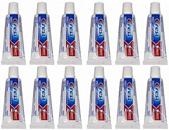 Crest Travel Size Regular Toothpaste - .85 Oz (Pack of 12)