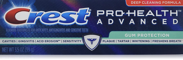 Crest Pro-Health Advanced Toothpaste, Gum Protection 3.5 oz (Pack of 2)
