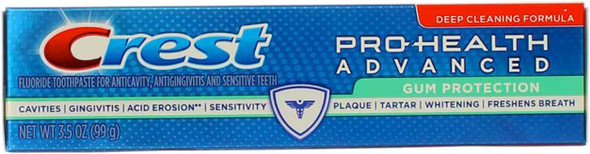 Crest Pro-Health Advanced Fluoride Toothpaste Gum Protection - 3.5 oz, Pack of 3
