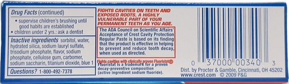 Crest Cavity Protection Toothpaste - 0.85 oz - 2 pk