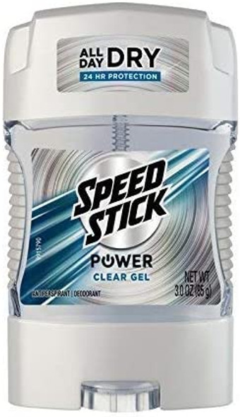 Speed Stick Anti-Perspirant Deodorant Power Clear Gel 3 oz (Pack of 12)