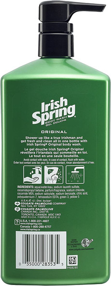 Irish Spring Body Wash Pump, Original, 32 fluid ounce