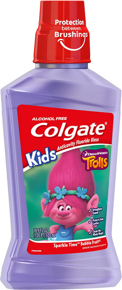Colgate Kids Mouthwash, Trolls - 500 mL