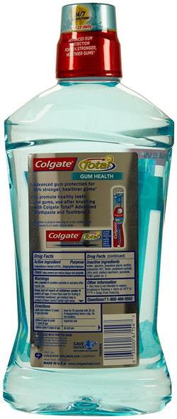 Colgate Total Gum Health Mouthwash- Clean Mint - 33.8 oz