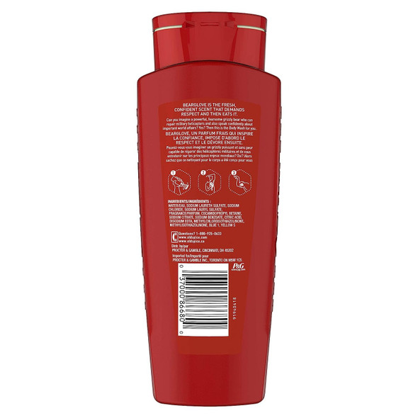 Old Spice Wild Collection Bodywash, Bearglove 16 Oz