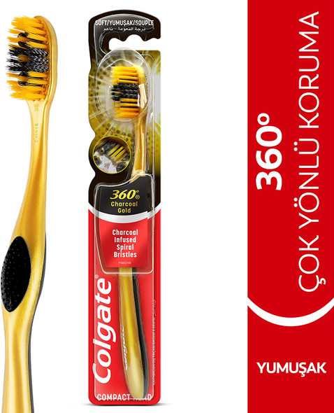 Colgate 360 Charcoal Gold Soft (1 Pack)