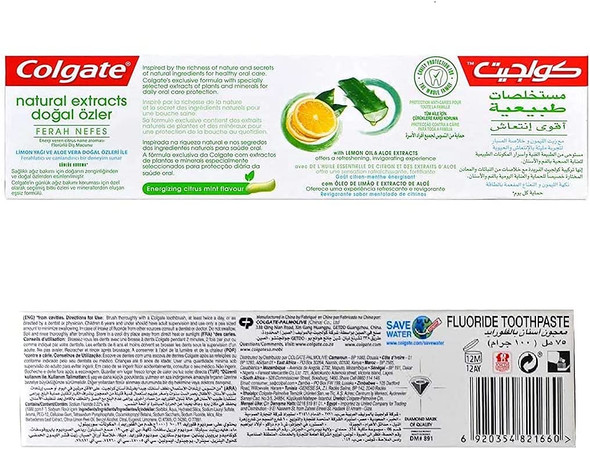 Colgate Natural Extracts Ultimate Fresh Toothpaste 75 ml / 2.5 oz