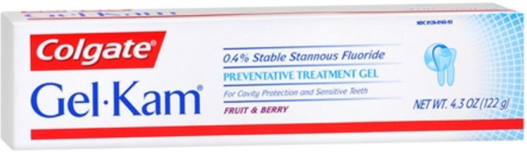 GEL-KAM Flouride Gel Fruit/Berry 4.3 Ounce 3 Pack