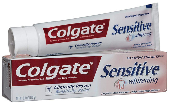 Colgate Sensitive Maximum Strength Sensitive Whitening Toothpaste 6 oz
