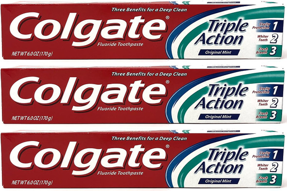 Colgate, Triple Action 6 Ounce