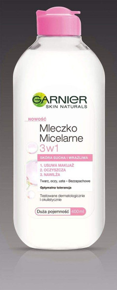 Garnier Skin Naturals 3-in-1 Micellar Milk for Dry and Sensitive Skin 400 ml