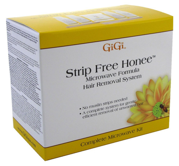 GIGI Kit Honee Strip Free Hair Removal System (3-Pack) with Free Nail File