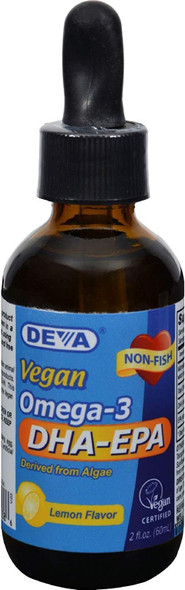 Deva Vegan Vitamins Liquid Omega 3 DHA EPA - 2 oz