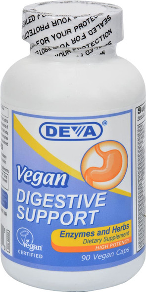 Deva Vegan Vitamins Digestive Support Vegan 90 Vcap3