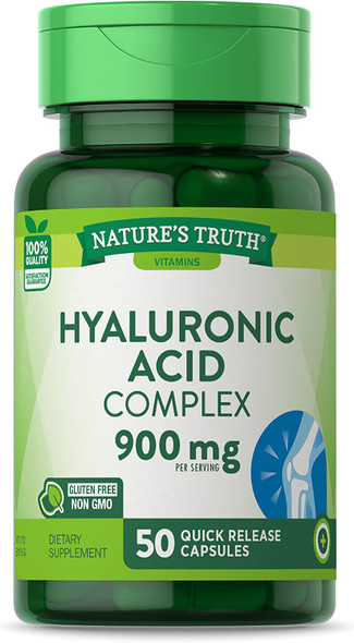 Nature's Truth Hyaluronic Acid 900 mg Capsules, 50 Count