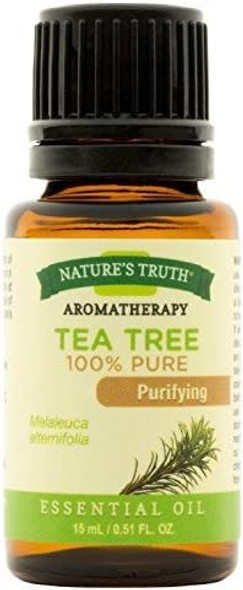Nature's Truth Aromatherapy 100% Pure Essential Oil, Tea Tree, 0.51 Fluid Ounce - Buy Packs and Save (Pack of 2)