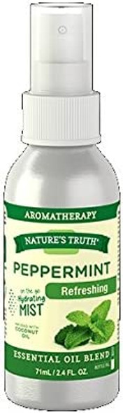 Nature's Truth Peppermint On The Go Hydrating Mist, 2.4 oz. Per Bottle (4 Pack)