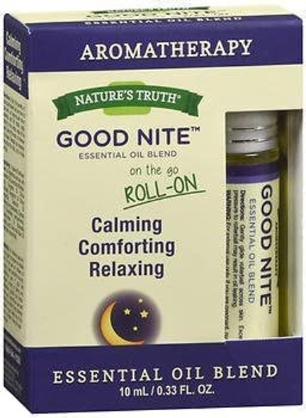 Nature's Truth Aromatherapy Essential Oil Blend Roll-On Good Nite - .33 oz, Pack of 3