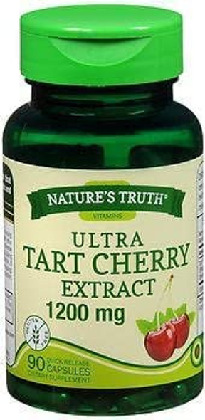 Nature's Truth Ultra Tart Cherry 1200 mg Dietary Supplement Quick Release Capsules - 90 ct, Pack of 2