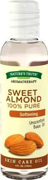 Nature's Truth 100% Pure Unscented Base Oil Sweet Almond (Pack of 6)