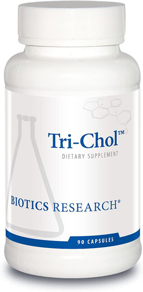 Biotics Research Tri-Chol™ - Cardiovascular Support, Nutrients Combined to Support Healthy Blood Lipid Levels, Healthy Cholesterol, Sterols, Polygonum, Niacin, Chromium, Resveratrol. 90 Caps