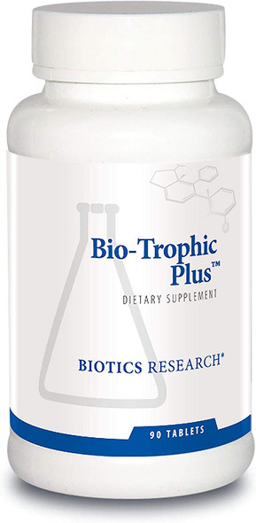 Biotics Research Bio Trophic Plus Food Form Comprehensive Multivitamin Mineral, Glandular Support, Organic Beet Concentrate, Citrus Bioflavonoids, Sod, Catalase. 90Tabs