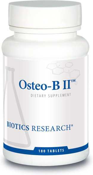 Biotics Research Osteo B Ii Optimal Bone Health Support, Healthy Aging, Camg, Easy To Swallow Tablet, Purified Chondroitin Sulfates. 180 Caps