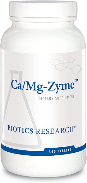 Biotics Research Camgzyme 300 Miligram Calcium Citrate, Magnesium, Highly Absorbable, Tablet Form, Raw Organic Vegetable Culture, Bone Health, Heart Health, Weight Management 360Count