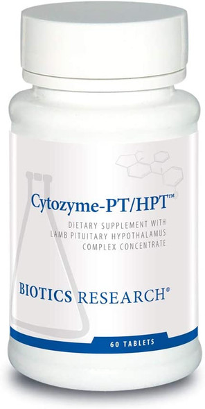 Biotics Research Cytozyme Pt Hpt Lamb Pituitary/Hypothalamus Complex, Supports Function Of The Pituitary Gland And Hypothalamus, Adrenal Health, Brain Boost 60 Tabs