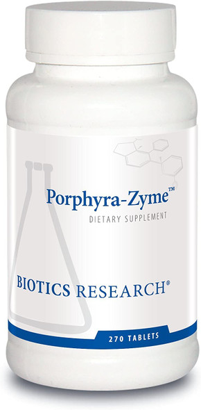 Biotics Research Porphyra Zyme Chlorophyll Concentrate. Heavy Metal Binding Capacity. Detoxification. 270Tabs