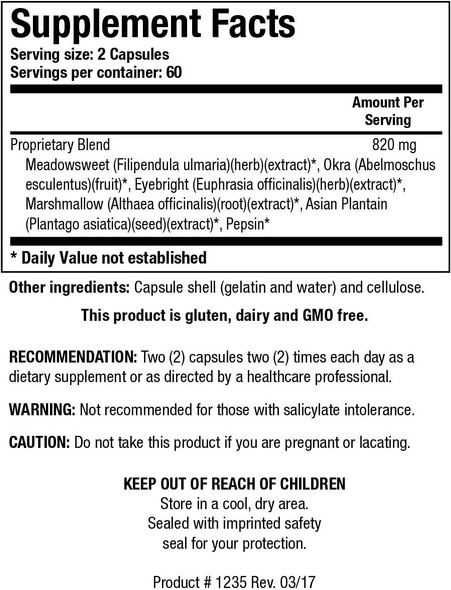 Hcl Easea Digestiona Intestine And Inflammationa Supporta Gluten Free Dietary Supplement Bya Biotics Researcha 120Caps