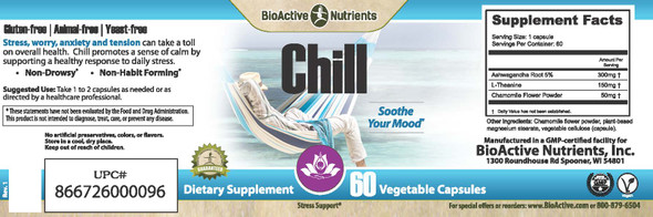 Chill 60 caps by BioActive Nutrients