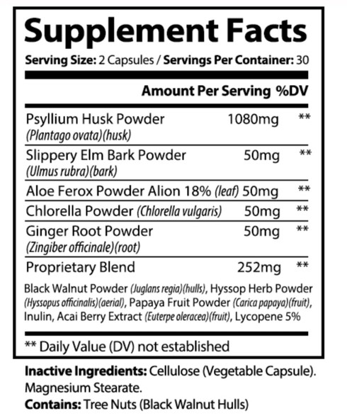 Psyllium Plus 240 vegetarian capsules by BioActive Nutrients
