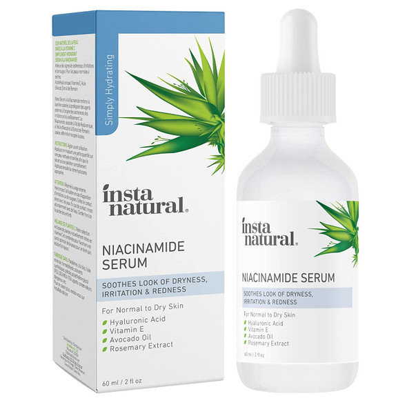 InstaNatural Niacinamide 5% Face Serum - Vitamin B3 Anti Aging Skin Moisturizer - Diminishes Breakouts, Wrinkles, Lines, Age Spots, Hyperpigmentation, Dark Spot Remover for Face - 2 oz