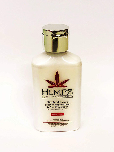 Hempz Frosted Peppermint and Vanilla Sugar Body Creme, 2.25 Ounce