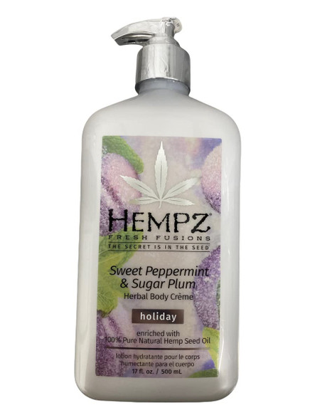 Hempz Triple Moisture Sweet Peppermint & Sugar Plum Body Creme - 17 oz
