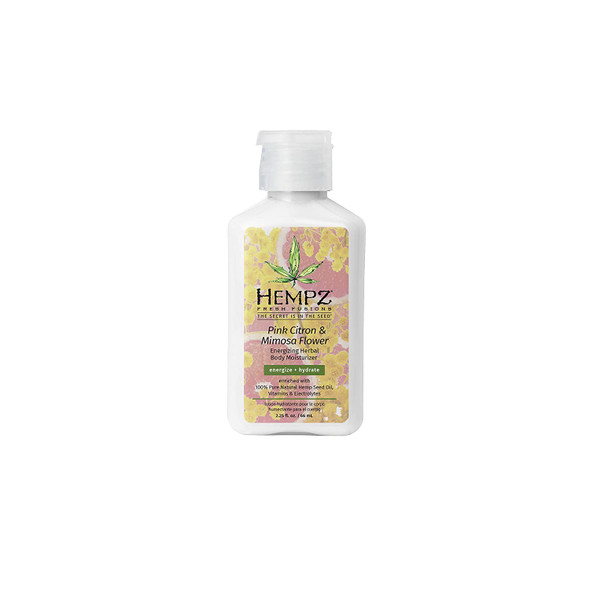 Hempz Fresh Fusions Pink Citron & Mimosa Flower Energizing Herbal Body Moisturizer, 2.25 Fl Oz