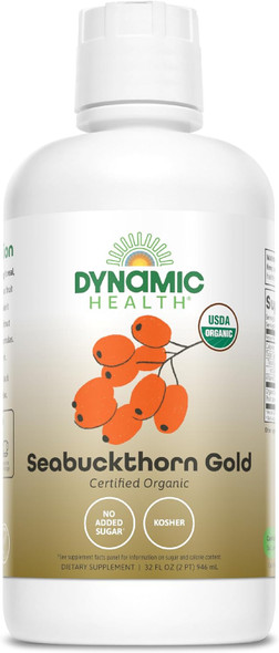 Seabuckthorn Gold Organic 32 Fl Oz (946 Ml) By Dynamic Healthfiteyes