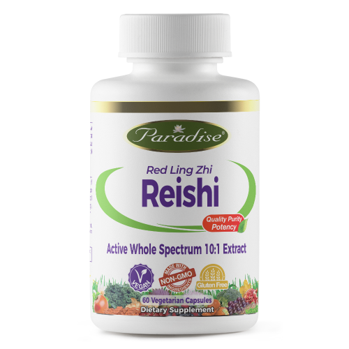 Paradise Herbs Reishi, Supreme Red Ling Zhi 60 Vegetarian Capsul