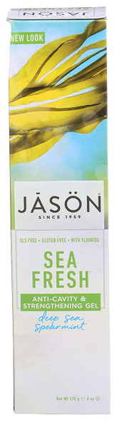 JASON Sea Fresh Anti-Cavity & Strengthening Gel, 6 Ounce Tube