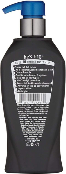 It's a 10 Haircare He's A Miracle 3-in-1 Shampoo, Conditioner and Body Wash, 10 fl. oz.