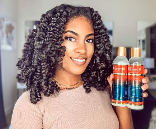 The Mane Choice A-ma-zon Hair Day | Gleaming Glow Conditioner & Locks Shampoo (Bundle)