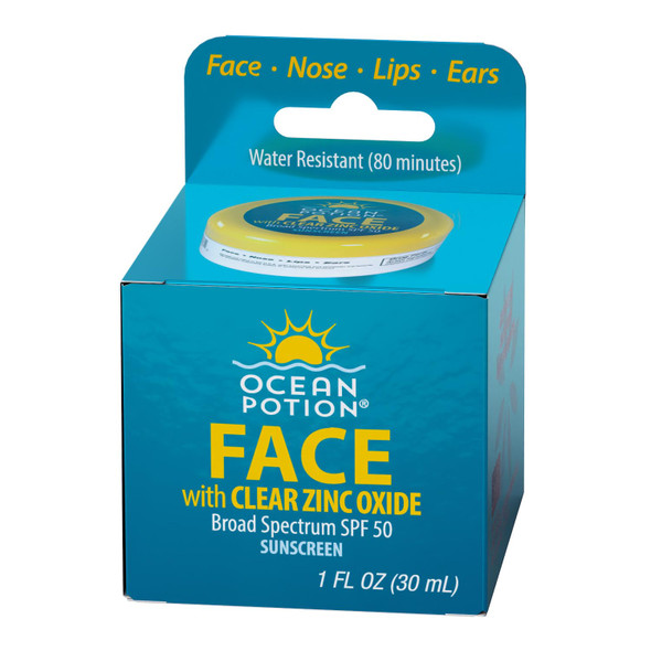 Ocean Potion Suncare Face Potion Clear Zinc Oxide, SPF 50 1 oz