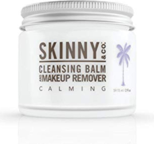 SKINNY & CO. Calming Cleansing Balm and Makeup Remover - 100% Chemical Free - 2 oz.