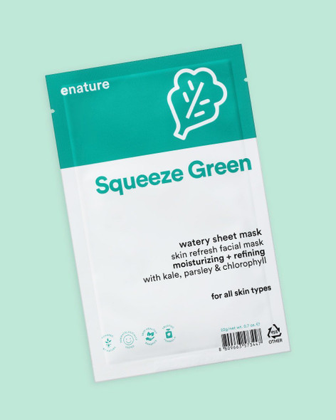 ENATURE Squeeze Green Watery Sheet Mask